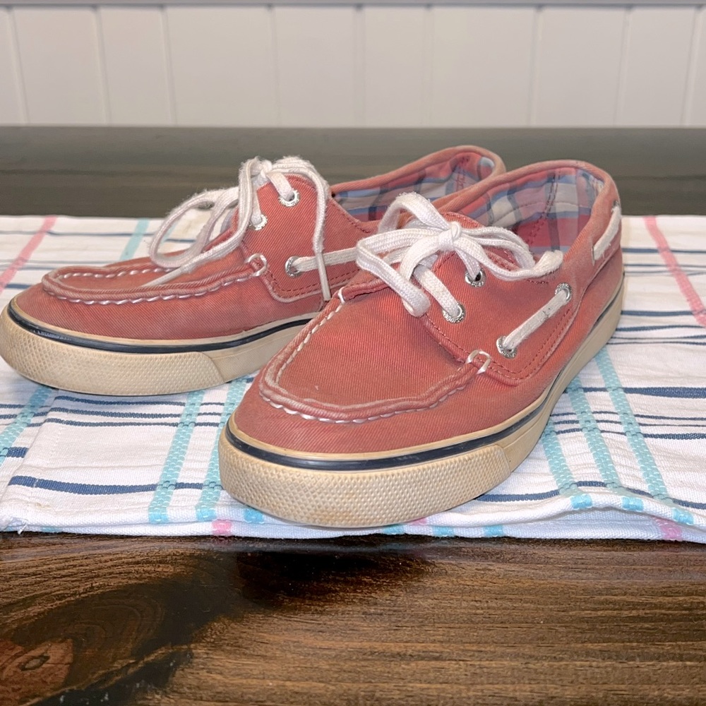 SOLD Sperry - faded red